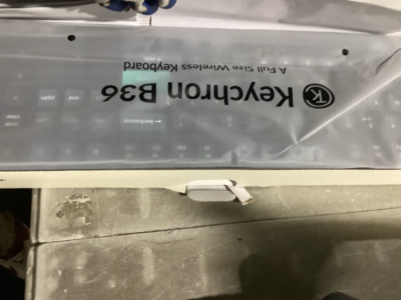 Condition photo showing Good Condition for keychron b36 2.4 ghz wireless bluetooth keyboard silent typing 100% full-size layout launcher support with numeric keypad ergonomic angle compatible for mac windows linux