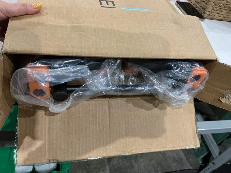 Condition photo showing Good Condition for 330lb folding hand truck heavy duty carrying, combination of four wheels and two wheels convertible dolly cart with retractable handle dolly for moving office carts(orange) 330lb orange