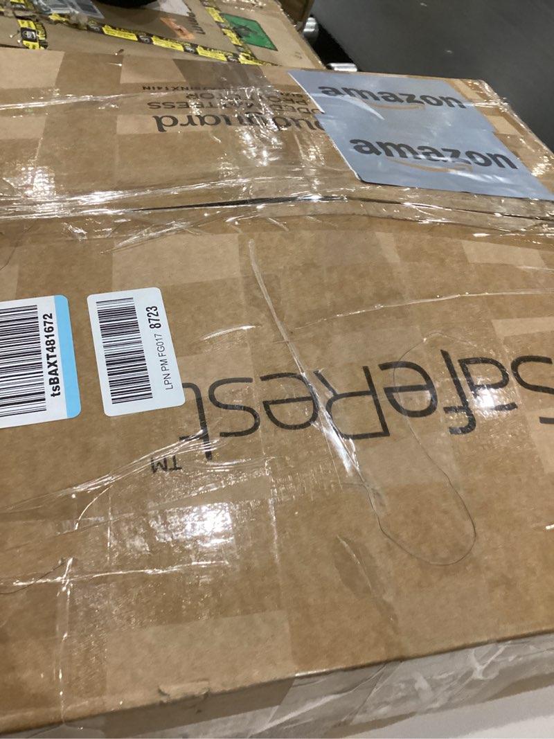 Condition photo showing As Is for SafeRest CloudGuard - Twin Size Hybrid Mattress Protector & Pad (Extra Padded) - Waterproof Quilted Pillow Top Mattress Cover - Thick, Plush & Fitted Mattress Topper for Bed CloudGuard (Ultra Padded) Twin