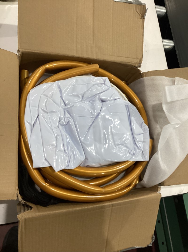 Condition photo showing As Is for aerwo balloon arch kit 9.35ft & 6ft, free bending half balloon arch stand with base, floor gold balloon arch frame backdrop for wedding birthday party baby shower yard lawn home christmas decorations gold half balloon arch