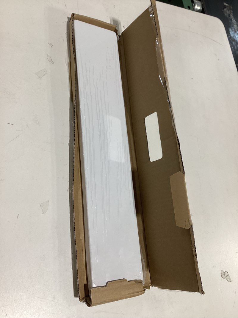 Condition photo showing Good Condition for design house 18.3 inch universal cultured marble side splash, white – design house, 550921 solid white 18 3/8 in. w x 5/8 in. d side splash