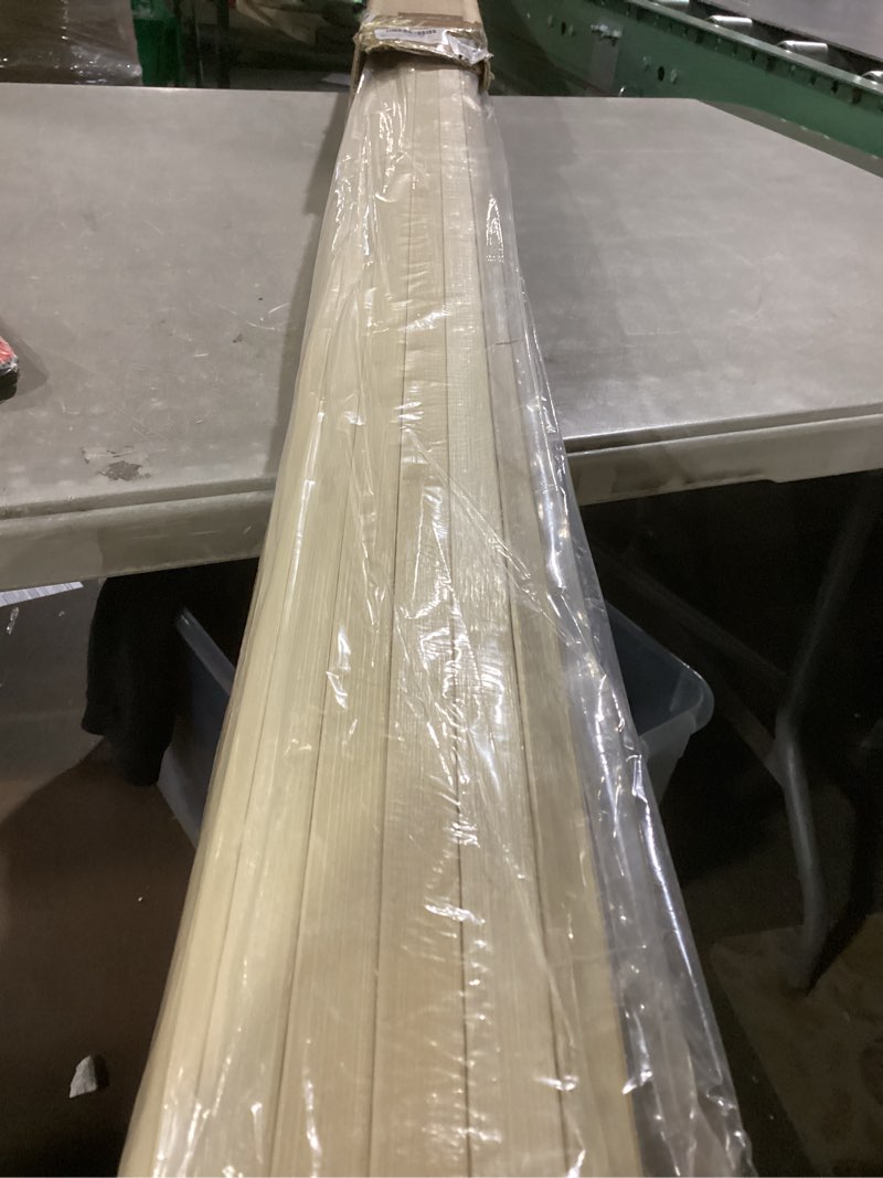 Condition photo showing New/Like New for juexica 1 pcs natural bamboo wall panel for interior wall 48''x96'' bamboo covering renewable pole wainscoting room divider wrap decor for bedroom living room kitchen island office (raw) 48''x96'' raw 1