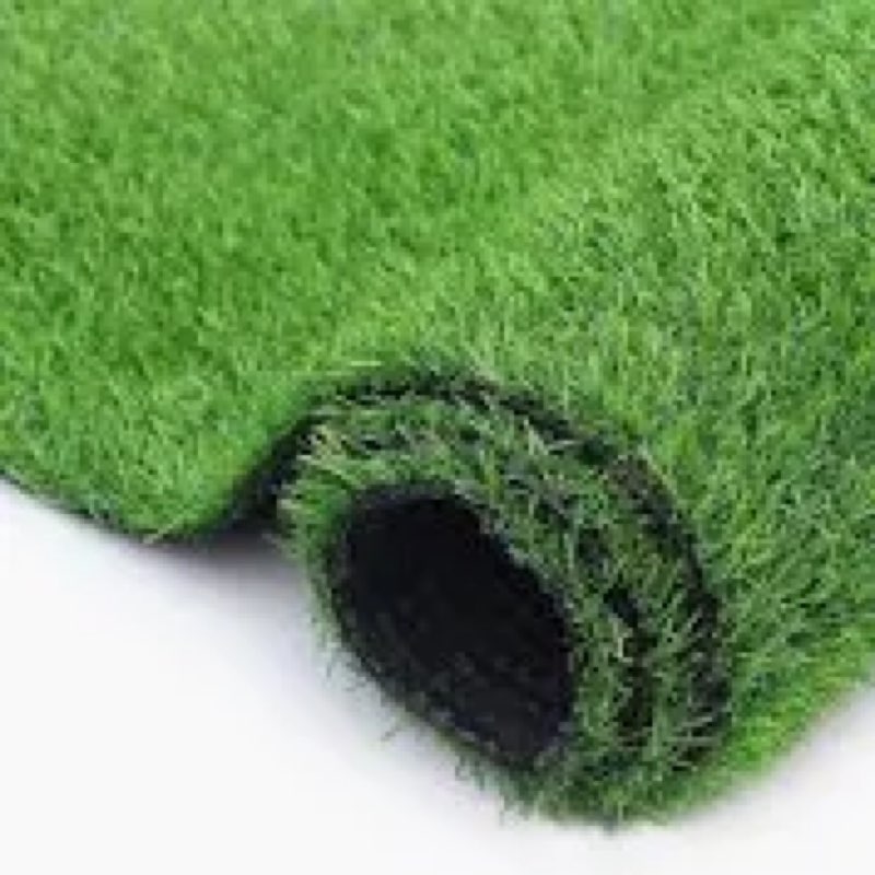 artificial grass turf rug, 72" x 48" height realistic synthetic grass, backyard patio garden balcony rug, green