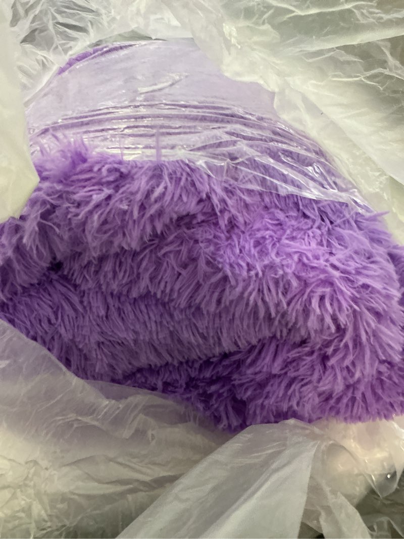 Condition photo showing Good Condition for Terrug Fluffy Area Rug for Living Room, Tie-Dyed Purple 6x9 Ft Fuzzy Rug for Bedroom Kids Room, Ultra-Soft Plush Washable Carpet with Non-Slip Rubber Backing, Cozy Floor Decoration