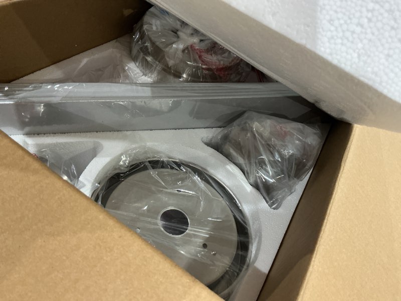 Condition photo showing Good Condition for yuhao 48 inch brushed nickel ceiling fan with light and remote control.noiseless,dimmable, 3cct,6 speeds reversible, modern dc ceiling fans for indoor or covered outdoor use,etl listed