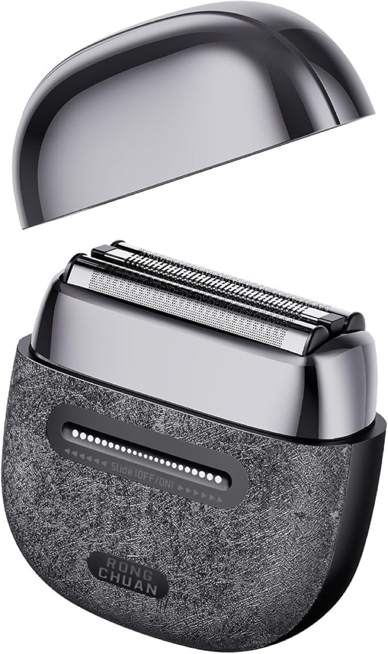 electric foil shavers for men portable electric razor mini with 3d floating blades,travel lock & fast usb-c charging palm-sized design wet/dry use, compact travel shaver for face, beard & body