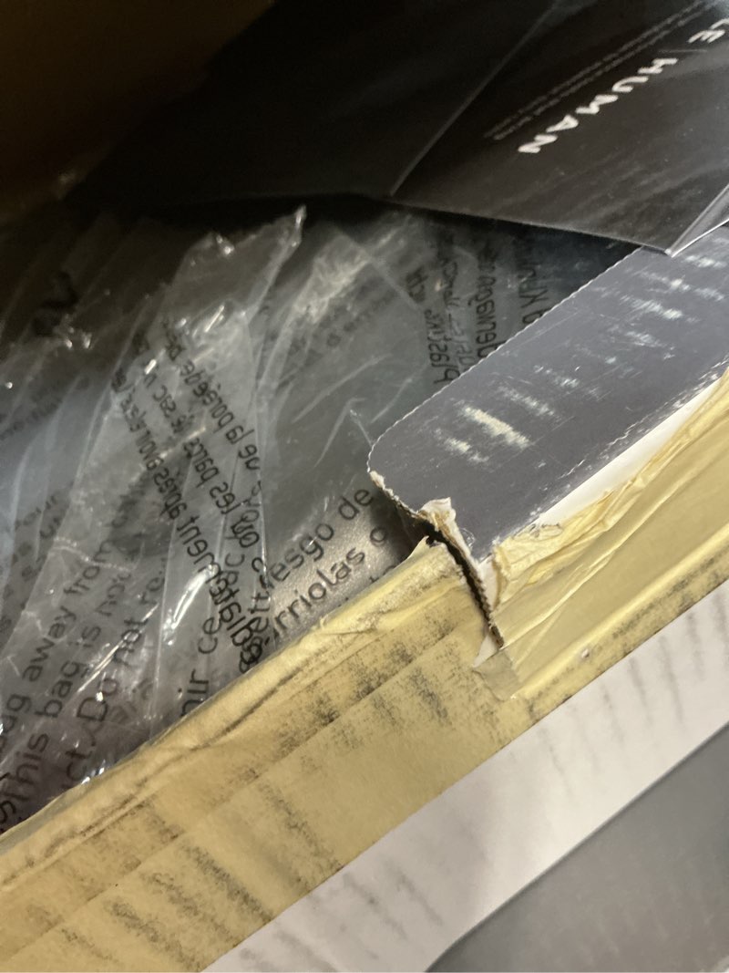 Condition photo showing New/Like New for simplehuman 45 liter / 12 gallon liter rectangular hands-free kitchen step trash can with soft-close lid, brushed stainless steel with plastic lid brushed stainless steel (with plastic lid) 45 liters