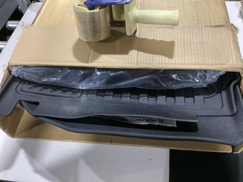 Condition photo showing As Is for naibeve floor mats for 2025-2026 hyundai ioniq 5 unmovable console - all weather custom fit for hyundai ioniq 5 unmovable console floor mats & trunk mat & backrest mats waterproof accessories 57)ioniq 5|2025-2026