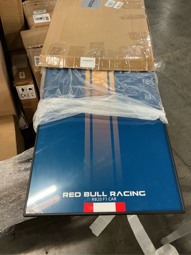 Condition photo showing Good Condition for Display Wall Mount Frame for Lego Technic Red Bull Race Car 42206 – Gift for Car Model Collectors, Transform Your Build into Wall Art in Office, Garage, or Display Room (Only Board, 32"x20") for 42206