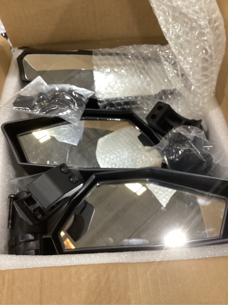 Condition photo showing As Is for side rear view mirrors kit for 2024+ polaris rzr xp 1000/xp 4 1000 | high-definition, bolt-on, folding center center rear view side mirrors, for rzr xp 1000 2024 2025 2026 accessories 2883762