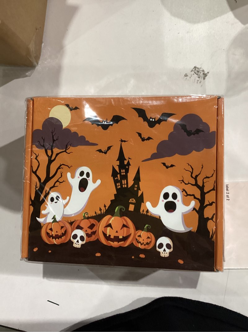 Condition photo showing New/Like New for Boo Basket Stuffers - 8PCS Halloween Gifts Set with Tumbler, Cozy Socks, and Self-SPA Kit, Relaxing Sap Gifts for Teens, Adults, Women, Cute Boo Basket Ideas for Halloween