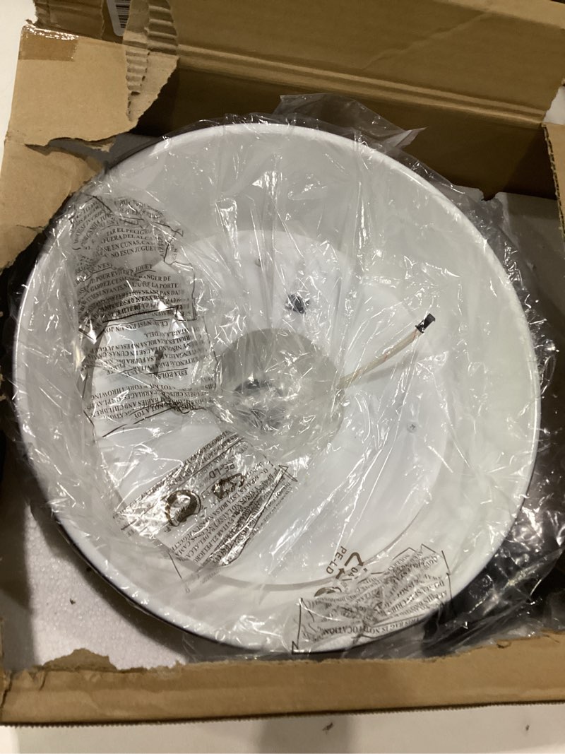 Condition photo showing As Is for solar barn light for outside, dusk to dawn outdoor wall lights solar powered, farmhouse exterior wall sconce, industrial outside lighting fixture, rustic lantern for garage, barn, shed black+white 1 pack