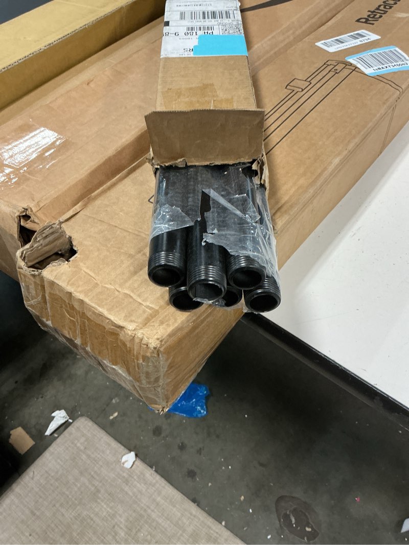 Condition photo showing Good Condition for GeilSpace 6 Pack 3/4" × 36" Pre-Cut Black Metal Pipe, Industrial Steel Fits Standard Three Quarters Inch Black Threaded Pipes and Fittings - Vintage DIY Industrial Shelving (3/4" × 36") 3/4" × 36" Black