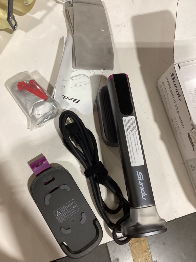 Condition photo showing Good Condition for travel steamer for clothes with 180 ml water tanks,15s fast heat-up,24 g/min strong steam performance, portable garment steamer with touch control, steam iron(gray gold)