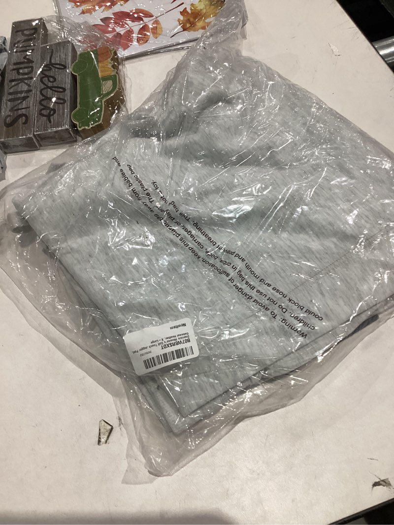 Condition photo showing New/Like New for Danskin Womens Soft Touch Jogger PantSweatpants X-Large Oatmeal Heather