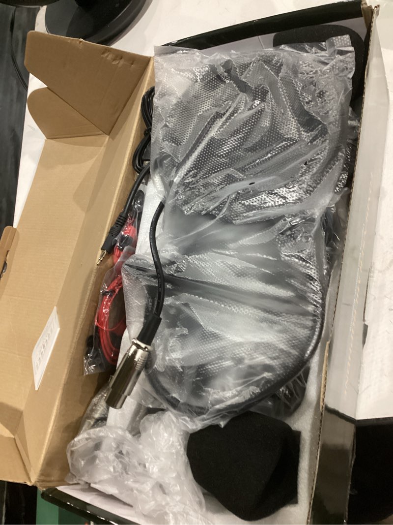 Condition photo showing Good Condition for Podcast Equipment Bundle for 2, Audio Interface with Voice Changer Condenser Microphones for Gamer, All-in-One Audio Mixer Perfect for Live Streaming, Singing, YouTube, Gaming