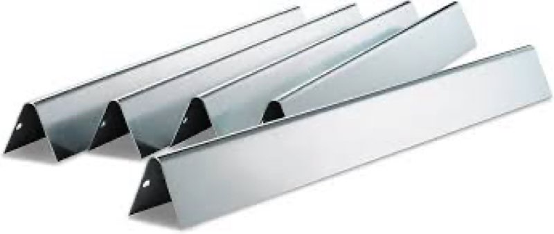 weber flav bars set (5) stainless steel 3 burner – fits genesis, genesis ii (2016+) & genesis (2022+) 300 series, even heat & burner protection & enhances smoky flavor