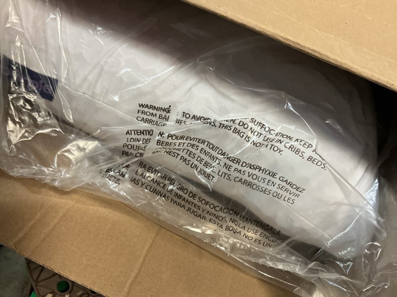 Condition photo showing New/Like New for purple freeform pillow - standard size, customizable support with gelflex grid & microflex moon foam - pressure relief, cooling, extra filling & adjustable height