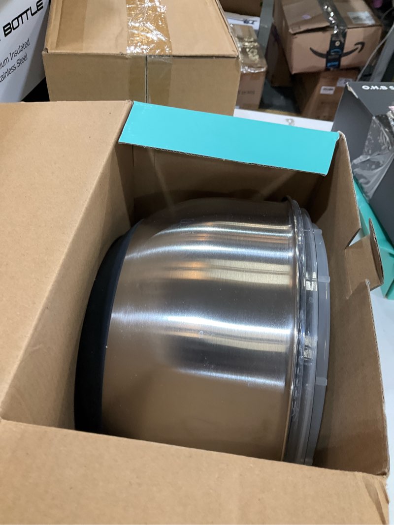 Condition photo showing New/Like New for 5.3Qt Stainless Steel Salad Spinner with Stop Button, BPA-Free Vegetable Lettuce Spinner, Transparent Lid & Drainage Hole, Non-Slip Base, Dishwasher Safe Fruit Washer Black