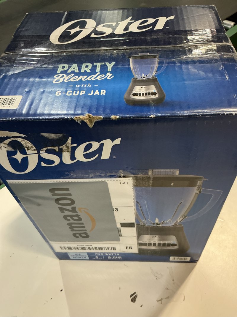 Condition photo showing Good Condition for Oster® Classic Series 8-Speed Blender with 6-Cup Glass Jar, Gray