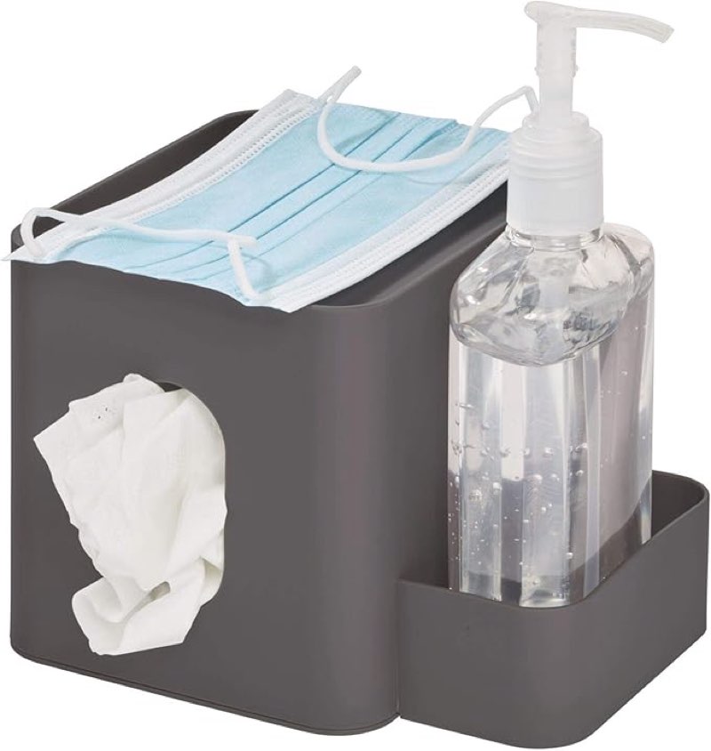 iDesign iD Clean Boutique Box, Charcoal 2 pcs 