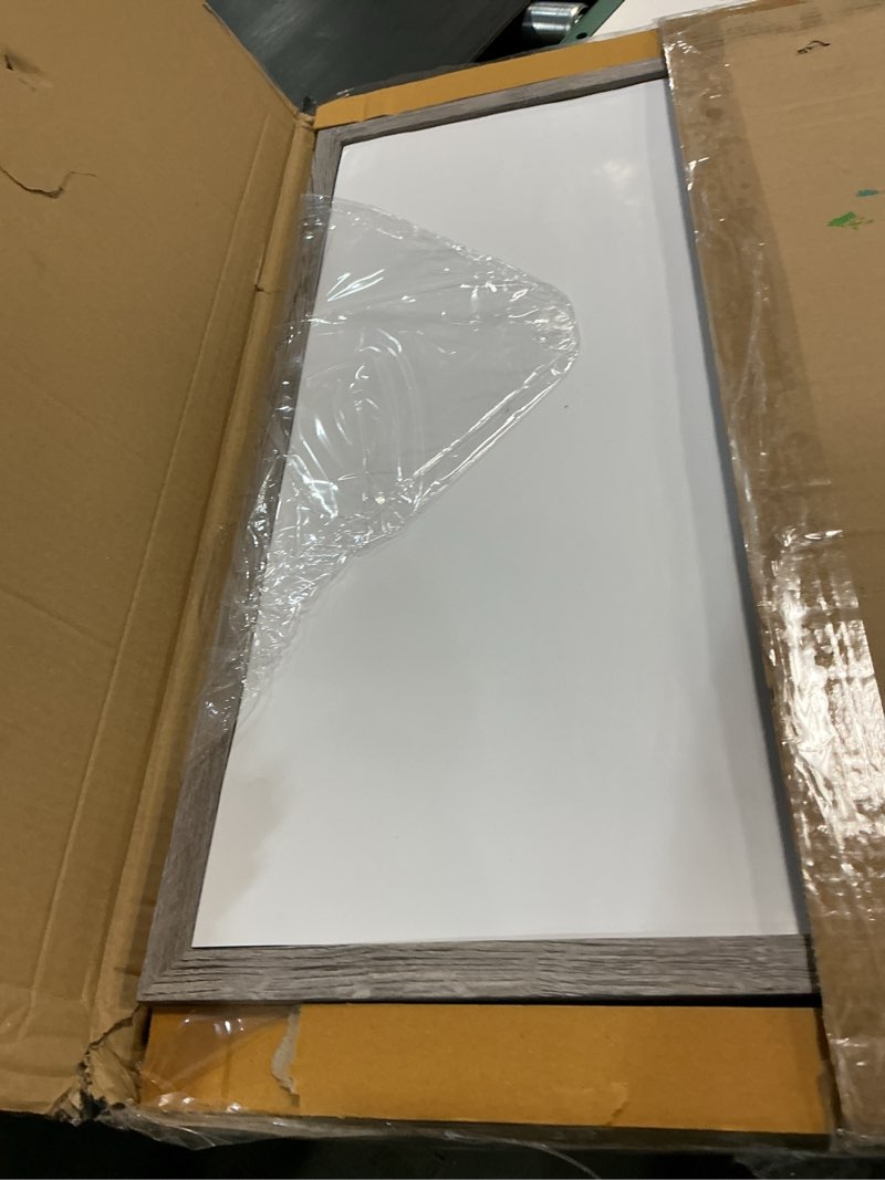 Condition photo showing Good Condition for Americanflat 20x24 Picture Frame with Polished Plexiglass - Use as 16x20 Frame with Mat or Display 20x24 Photo Without Mat - Hudson Collection - Wide Picture Frames for Wall Display - Grey Wood Grey Wood 20x24