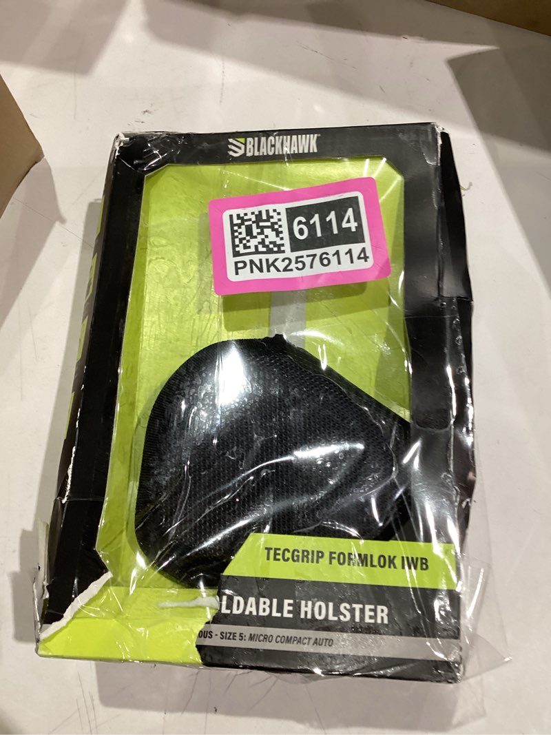Condition photo showing Good Condition for Blackhawk TecGrip FormLok Gun Holster IWB Moldable Ambidextrous Holster for Concealed Carry Size 05 for Micro Compact Auto