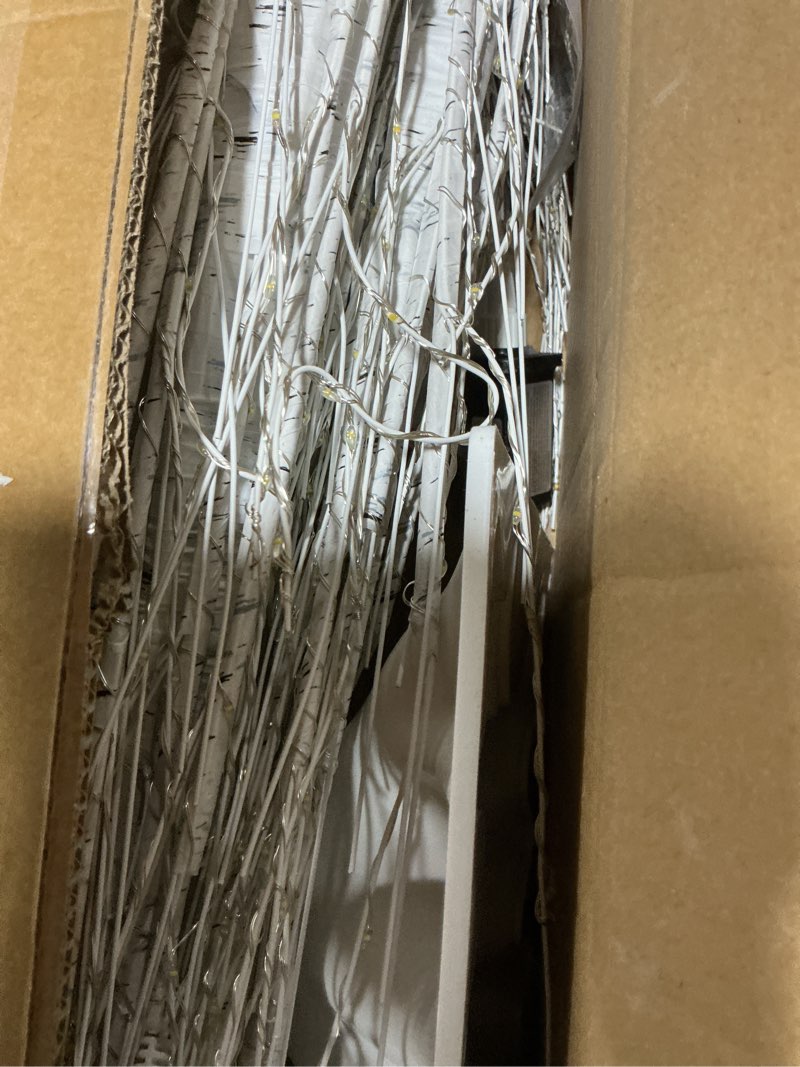 Condition photo showing Good Condition for 7FT Lighted Birch Chrismas Tree ?1000 LED Warm White Lights with Twinkle Lights?LED Artificial Tree Light for Indoor Outdoor Home and Christmas Holiday Decoration Warm White 7Ft 1000 LED