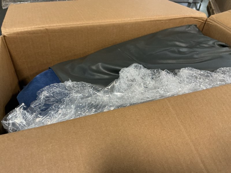 Condition photo showing As Is for intex headboard 18" queen dura-beam deluxe raised air bed mattress with built-in pump