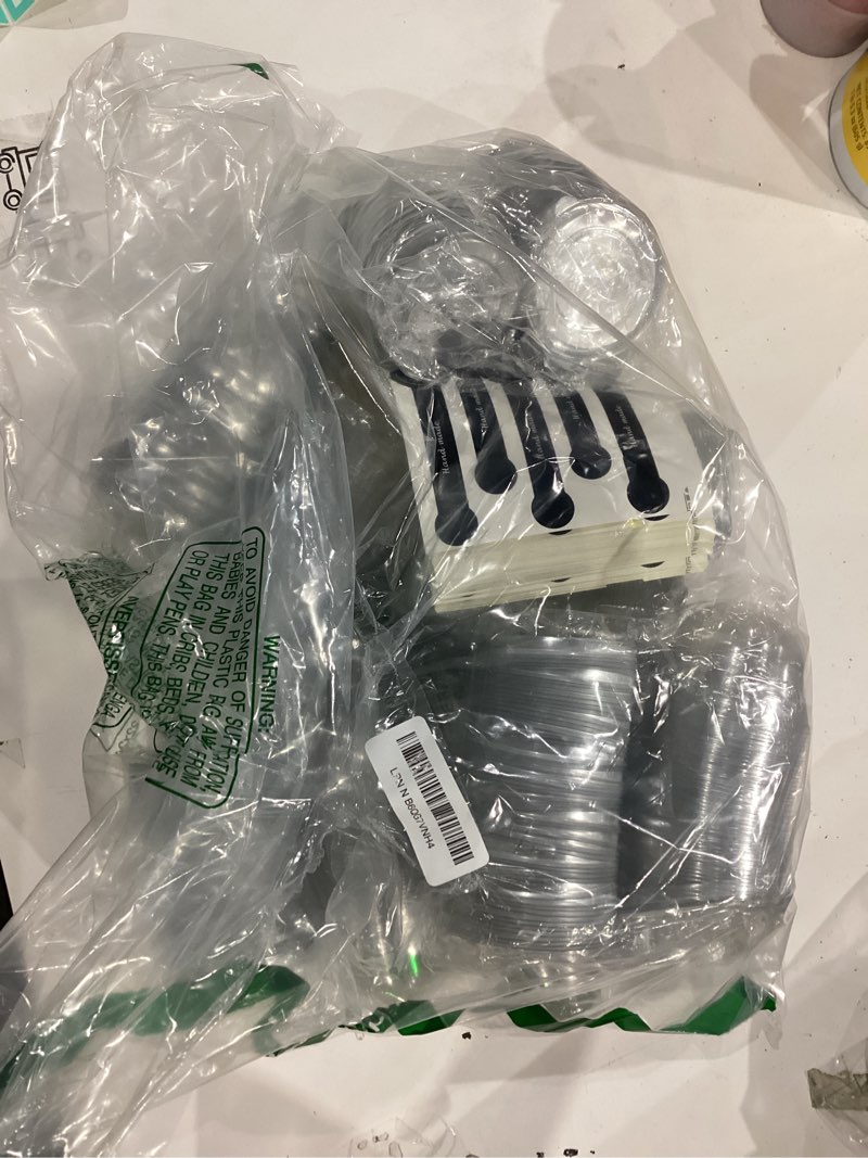 Condition photo showing As Is for 300 pcs clear plastic mini cupcake boxes, mini cake containers, clear plastic small cake boxes with dome lid, dome muffin single container for cheese pastry dessert mooncake