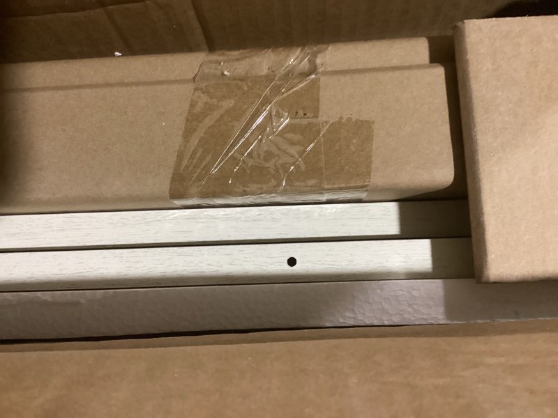 Condition photo showing Good Condition for VASAGLE Fireplace TV Stand for TVs up to 65 Inches, 18-Inch ELectric Fireplace with Remote, Farmhouse Entertainment Center, Media Console Table for Living Room, Rustic White and Honey Brown ULTV540W01 Rustic White + Honey Brown 58"L Fireplace TV Stand