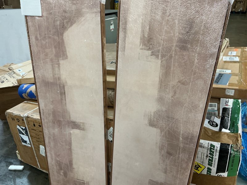 Condition photo showing New/Like New for large framed neutral abstract vertical wall art decor for hallway, 2 pieces | long narrow, large canvas prints, abstract pictures, neutral beige, vertical, living room, bedroom, entryway wall decor 30x72