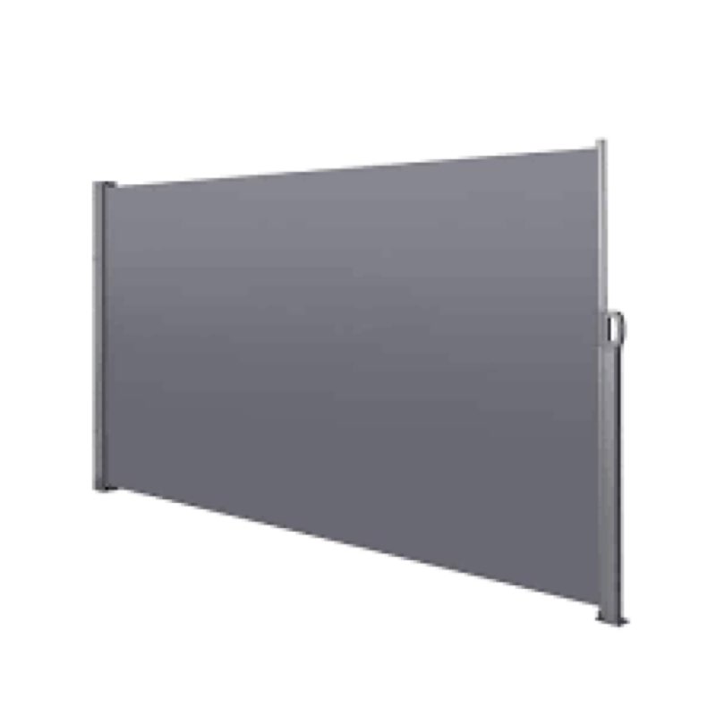 Retractable Side Awning Privacy Screen - Waterproof UV-Resistant Polyester Divider for Balcony, Patio & Porch | Roll-Up Design, Easy Install