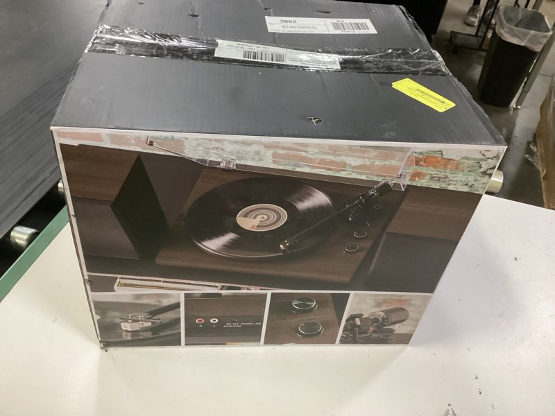 Condition photo showing New/Like New for shelf system in walnut