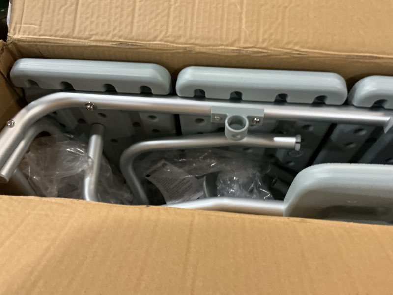 Condition photo showing Good Condition for drive medical tub transfer bench for bathtub - safer, independent bathing aid - height adjustable bench - sturdy aluminum construction - comfortable backrest support - 350 lb capacity transfer bench standard