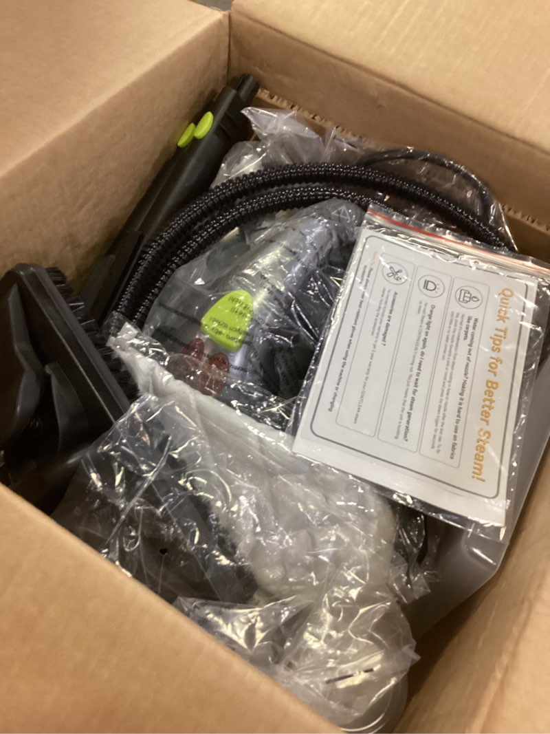Condition photo showing Good Condition for Heavy-Duty Steam Cleaner - 1500W Multipurpose Handheld Floor Steamer with 22 Accessories 16ft Cord for Home, Car Detailing, Tile, Grout, Carpet, Wallpaper, Upholstery, Window, Deep Cleaning