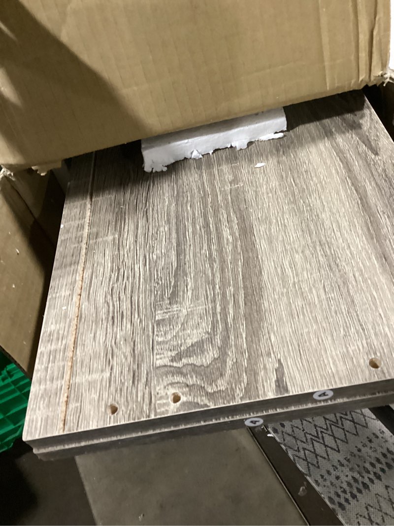 Condition photo showing Good Condition for Furinno LUDER Book Shelf, 11-Cube Bookshelf, Reversible Bookcase, 9.4 x 29.1 x 41.7, for Living Room, Bedroom, Home Office, French Oak French Oak 11-Cube