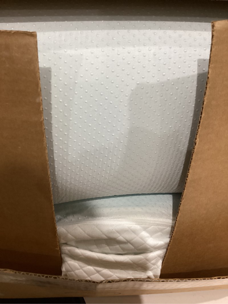 Condition photo showing As Is for similar)))sweetcrispy memory foam mattress topper king with removable soft cover, 2 inch thick gel infused cooling toppers pad for king size bed, sleeper sofa, rv, camper, certipur us certified, ventilated