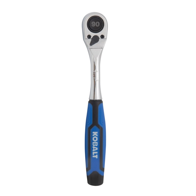 kobalt 90 -tooth 1/4-in drive comfort grip handle ratchet 