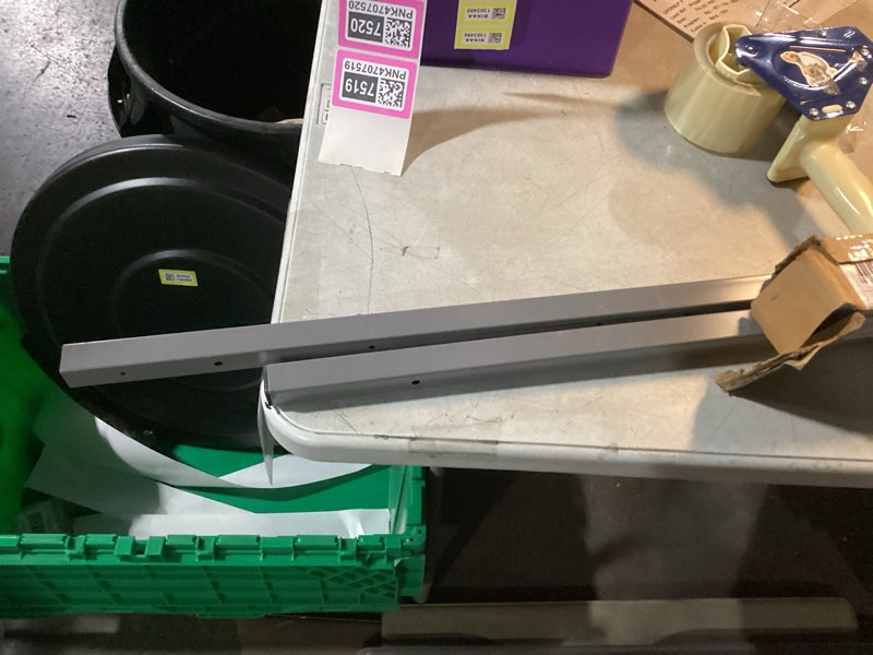 Condition photo showing As Is for Bora Wood Organizer and Lumber Storage Rack with 6-Level Wall Storage Racks – Indoor and Outdoor Use, In Orange PBR-001