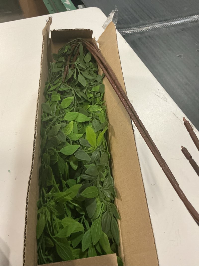 Condition photo showing Good Condition for fake plants eucalyptus stems,plastics ficus stems for vase artificial plants,greenery stems branches for vase faux plants indoor,faux greenery indoor vase fillers for home decor 4pcs green green 4pcs