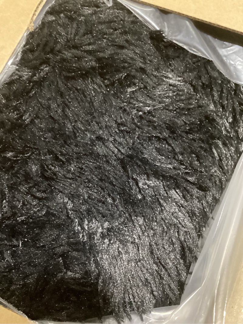 super soft area rugs for living room 5x7 black, fluffy furry shaggy fuzzy area rug, upgrade anti-skid rectangular, high pile soft throw rug for bedroom and kids room, home decor aesthetic black 5' x 7' (rectangular)