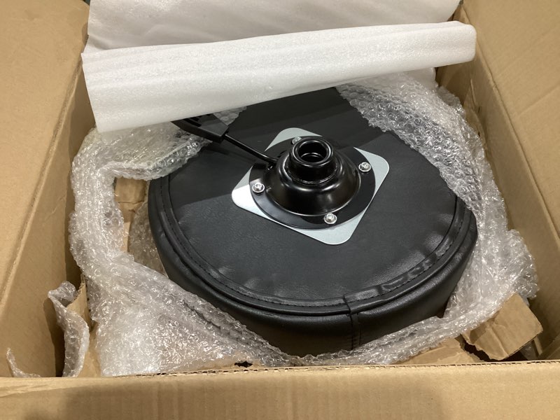 Condition photo showing Good Condition for Rolling Stool with Wheels, Heavy Duty Hydraulic Massage Stool for Shop Guitar Lab Tattoo Workbench Medical, Adjustable Swivel Chair (Black) Black no footrest