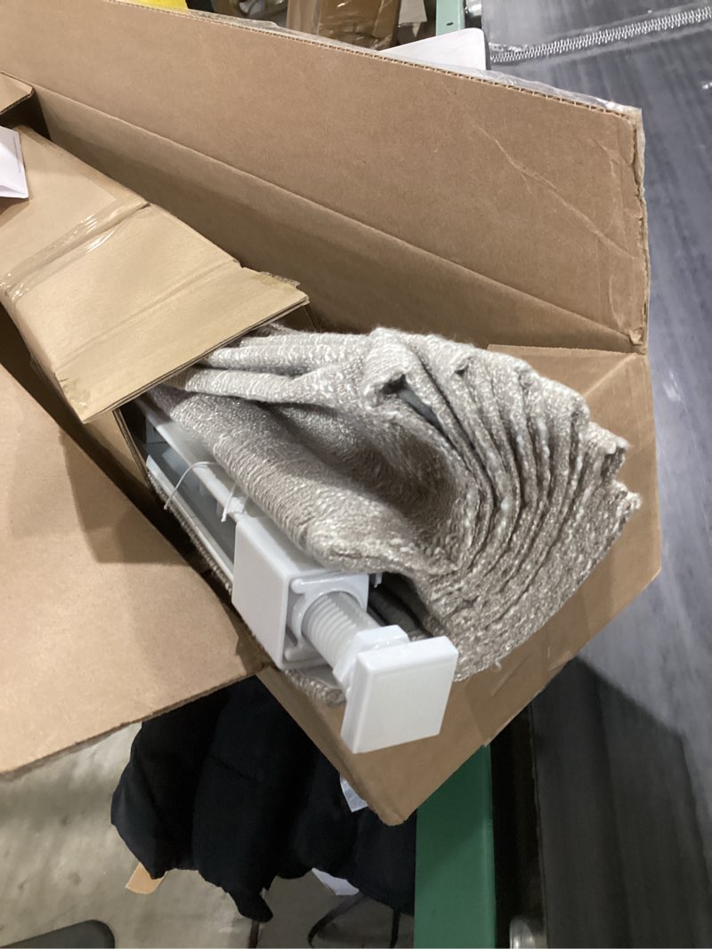 Condition photo showing As Is for No Tools No Drill Cordless Roman Shades for Indoor Windows 100% Blackout, for Window Size 22" W × 48" H Beige Beige 22" W × 48" H