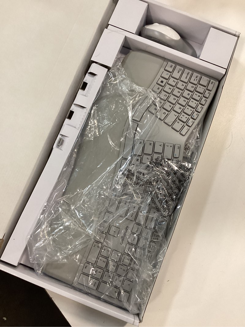 Condition photo showing As Is for Kensington Pro Fit Ergonomic Wireless Keyboard and Mouse - Grey (K75407US)