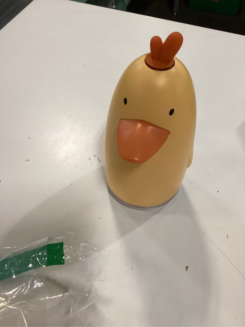 Condition photo showing As Is for kids automatic touchless foaming soap dispenser, cute chick ipx7 waterproof 350ml hand soap dispenser for kids bathroom home