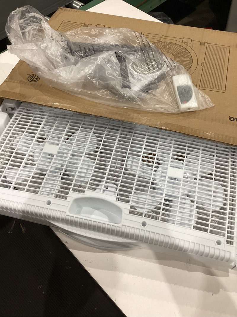 Condition photo showing Good Condition for shinic 2026 9 inch twin window fan – quiet, reversible airflow, 3 speeds, adjustable width 23.5"-37", etl certified for bathroom/kitchen