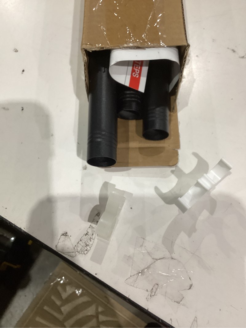 Condition photo showing Good Condition for Matte Black 1 Inch Diameter Adjustable Shower Curtain Rod 18.5 to 59.45 Inches– No Drill, Anti-Slip ABS Base & Stainless Steel Spring Tension, Phosphating & Electrostatic Coating for Rust Resistance Black 18.5-59.45 Inches