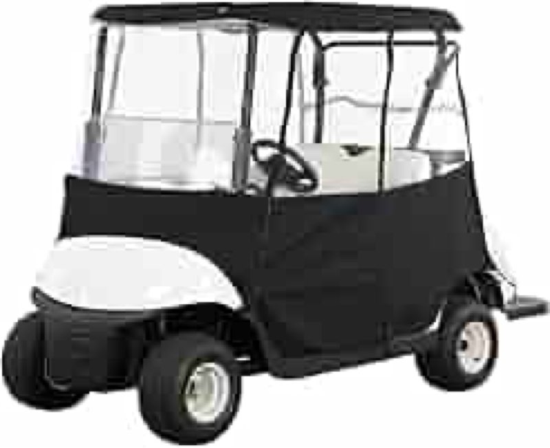 Tecoom Golf Cart Enclosure 4+2/6 Passenger Fit for EZGO, Yamaha, Club Car, Golf Rain Cover 600D Wate