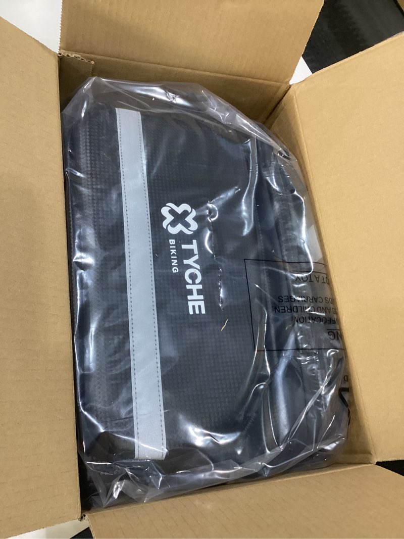 Condition photo showing Good Condition for TYCHE Bike Trunk Bag 35L with Panniers and Phone Holder | Hard Shell Waterproof Carbon Leather 3-in-1 Bag | Expandable Cargo Storage & Cooler Interior | Fits Rear Rack for Ebike, Adult Bicycle